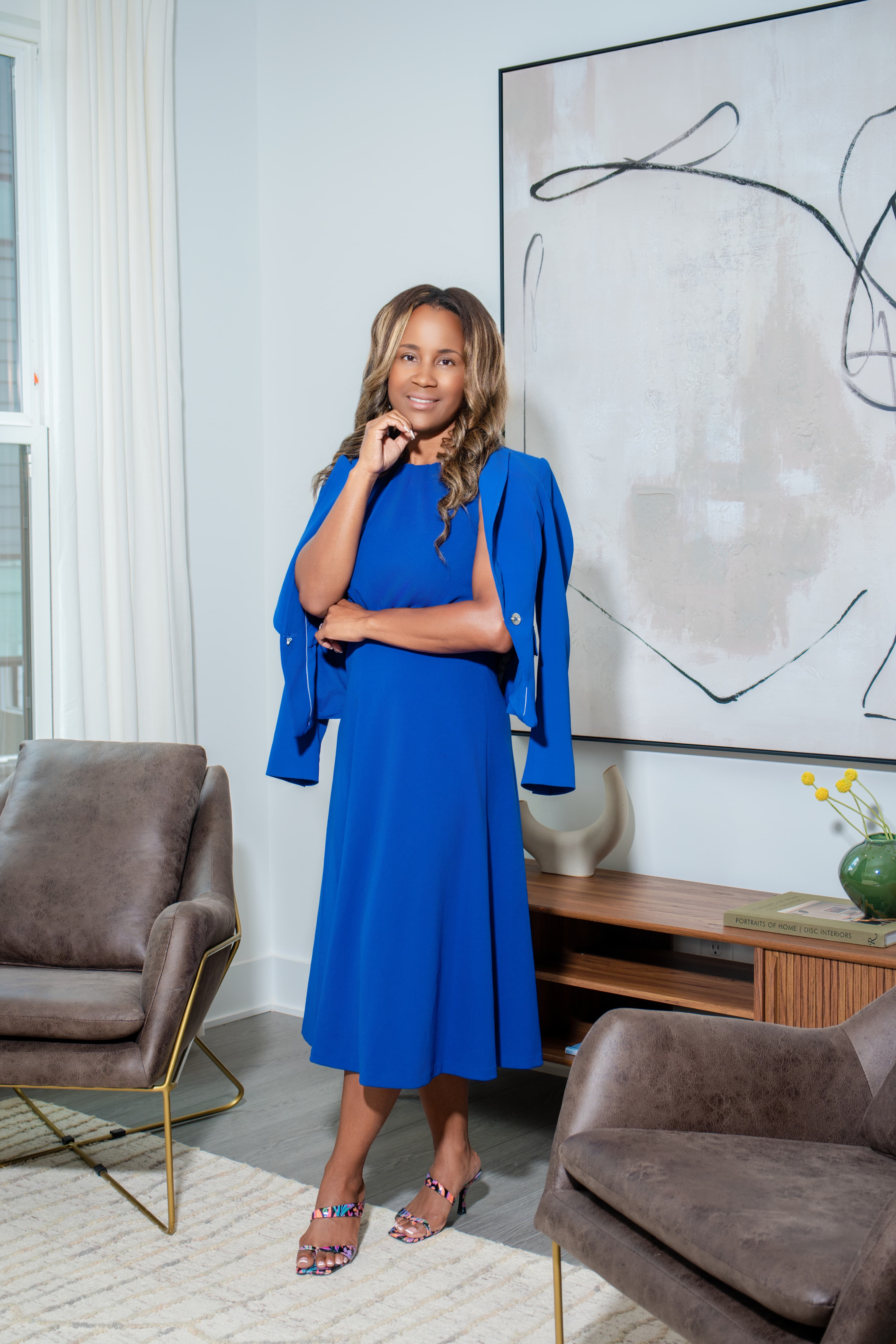 Chamiese Evans in a modern kitchen