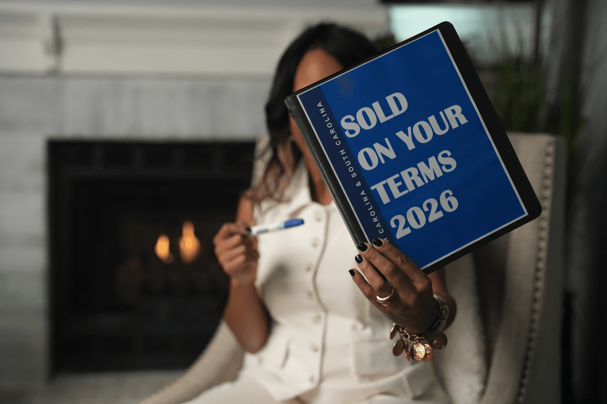 Advisor holding a planning workbook